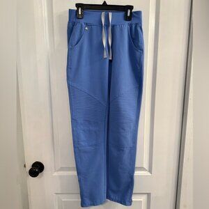 Figs Limited Edition Kayne Moto Jogger Scrub Pants Ceil Blue XXS